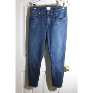 Jonathan Simkhai High Rise Raw Hem Skinny Ankle Jeans sz 30